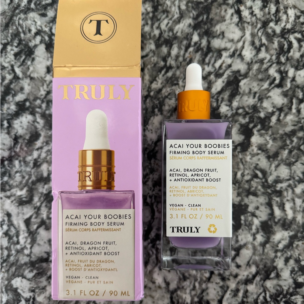 TRULY Acai Your Boobies Firming Serum - Gold and White